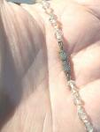Vintage Art Deco Clear Beaded Glass Necklace 17