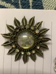 Set of 7 Vintage Paste Brooches and Buckles