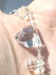 Vintage Art Deco Clear Beaded Glass Necklace 17