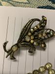 Set of 7 Vintage Paste Brooches and Buckles
