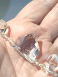 Vintage Art Deco Clear Beaded Glass Necklace 17