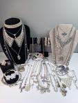 Whimsical Art Nouveau Butterfly Necklace Set