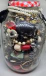Mystery Jar of Vintage and Modern Costume Jewelry