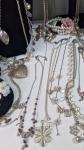 Whimsical Art Nouveau Butterfly Necklace Set