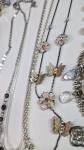 Whimsical Art Nouveau Butterfly Necklace Set