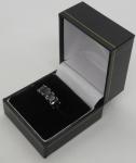 Vintage Art Deco Sterling Silver Black Garnet Ring