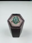 Vintage 1950s 9ct Gold Emerald Diamond Ring