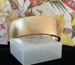 Edwardian 46g Wide Hinged Bangle in 9ct Gold