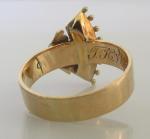 Antique 15ct Gold Turquoise & Seed Pearl Ring