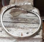 Victorian Silver Plated Adjustable Bangle Bracelet