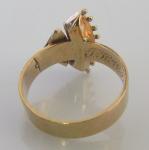Antique 15ct Gold Turquoise & Seed Pearl Ring
