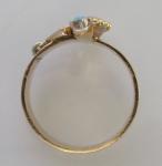 Antique 15ct Gold Turquoise & Seed Pearl Ring