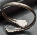 Victorian Silver Plated Adjustable Bangle Bracelet