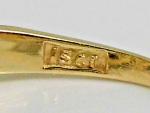 Elegant 1830s Gold Sapphire and Diamond Ring
