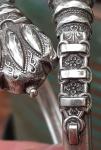 Victorian Silver Plated Adjustable Bangle Bracelet