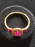 Stunning Antique 18ct Gold Ruby and Diamond Ring