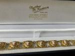 Antique Silver Cameo Filigree Bracelet 18.5cm