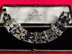 Art Deco Geometric Crystal Cocktail Bracelet