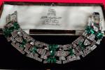 Art Deco Geometric Crystal Cocktail Bracelet