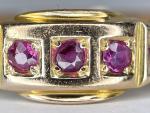 Victorian 15ct Gold Ruby Half Eternity Ring