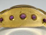 Victorian 15ct Gold Ruby Half Eternity Ring