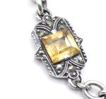 Vintage Art Deco Silver Gemstone Bracelet