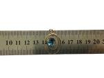 Edwardian 2ct Blue Paste Stone Lavalier Pendant