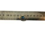 Edwardian 2ct Blue Paste Stone Lavalier Pendant
