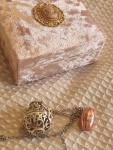 Vintage Sphere Pendant in Antique Style