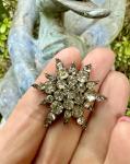 Victorian Starburst Paste Brooch Pin