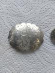 Vintage Sterling Silver Floral Etched Brooch