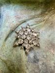 Victorian Starburst Paste Brooch Pin