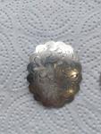 Vintage Sterling Silver Floral Etched Brooch