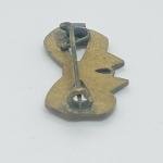 Edwardian Enamel Red Bow Brooch Watch Pin