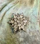 Victorian Starburst Paste Brooch Pin
