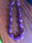 Beautiful Antique Amethyst Stone Necklace