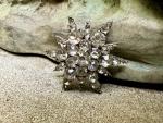 Victorian Starburst Paste Brooch Pin