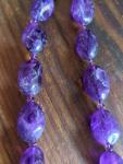 Beautiful Antique Amethyst Stone Necklace