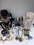Whimsical Art Nouveau Butterfly Necklace Set