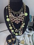 Whimsical Art Nouveau Butterfly Necklace Set