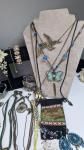 Whimsical Art Nouveau Butterfly Necklace Set