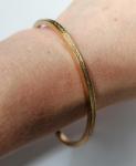 1930s Art Deco Kollmar Jourdan Gold Bangle
