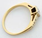 Art Deco Platinum and Gold Diamond Ring