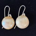Edwardian Silver Pearl Drop Earrings