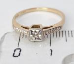 Art Deco Platinum and Gold Diamond Ring