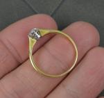 18ct Gold and Platinum Diamond Solitaire Ring