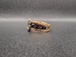 15ct Gold Antique Hair Seed Pearl Ring 1819