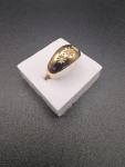 Antique 18ct Gold Diamond Gypsy Three-Stone Ring