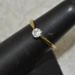 18ct Gold and Platinum Diamond Solitaire Ring