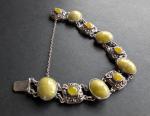 Connemara Marble Sterling Silver Antique Bracelet